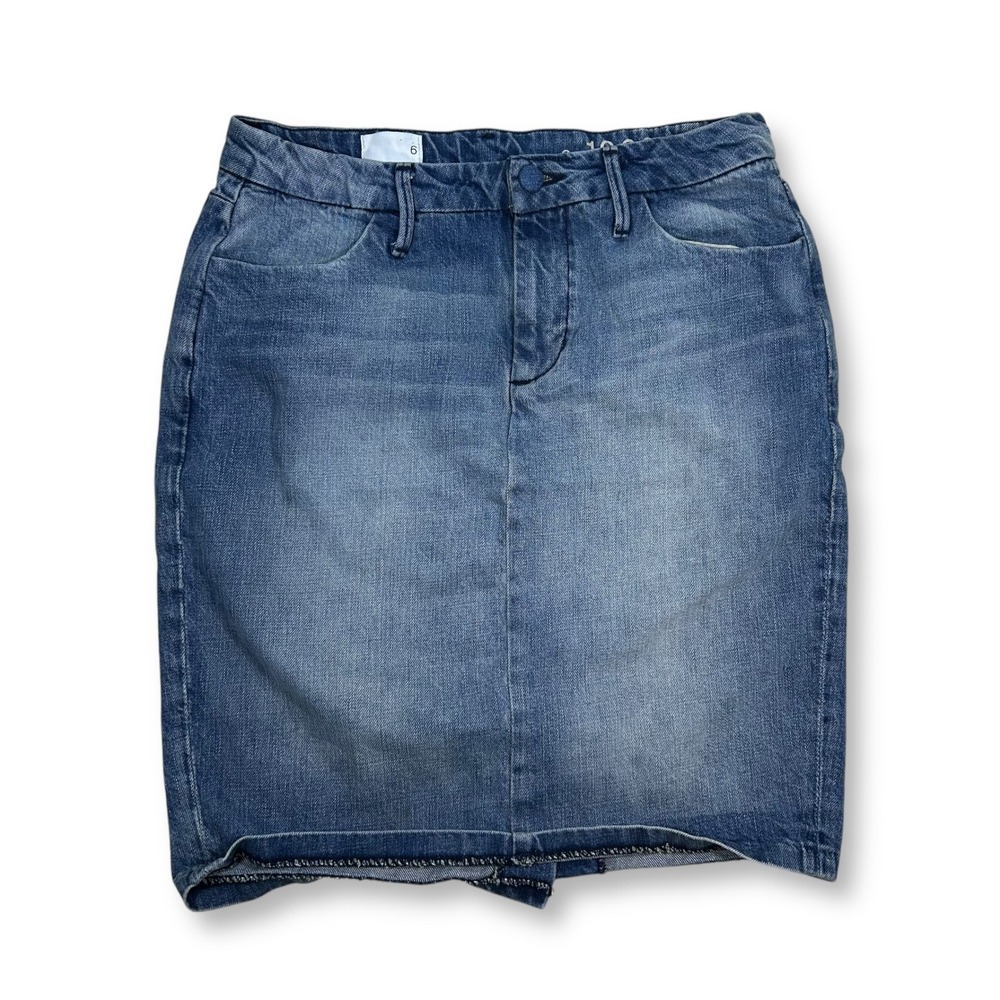 Gap Denim‎ Clean Pencil Skirt Stretch Blue Women's Size 6 Queen Wash